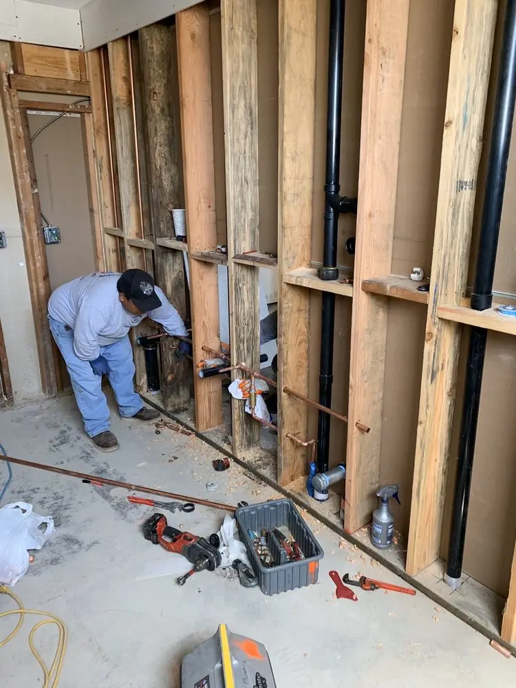Commercial rough-in plumbing for Gas Line Repair in Amityville
